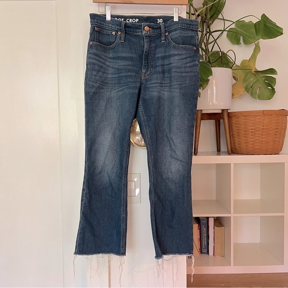 JCrew boot crop jeans size 30 frayed bottom edge - Picture 1 of 12